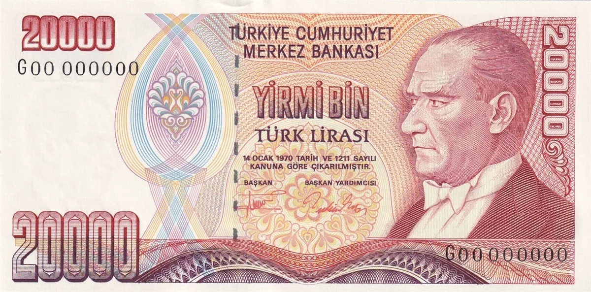 20 Bin Türk Lirası (E7-Tertip II)